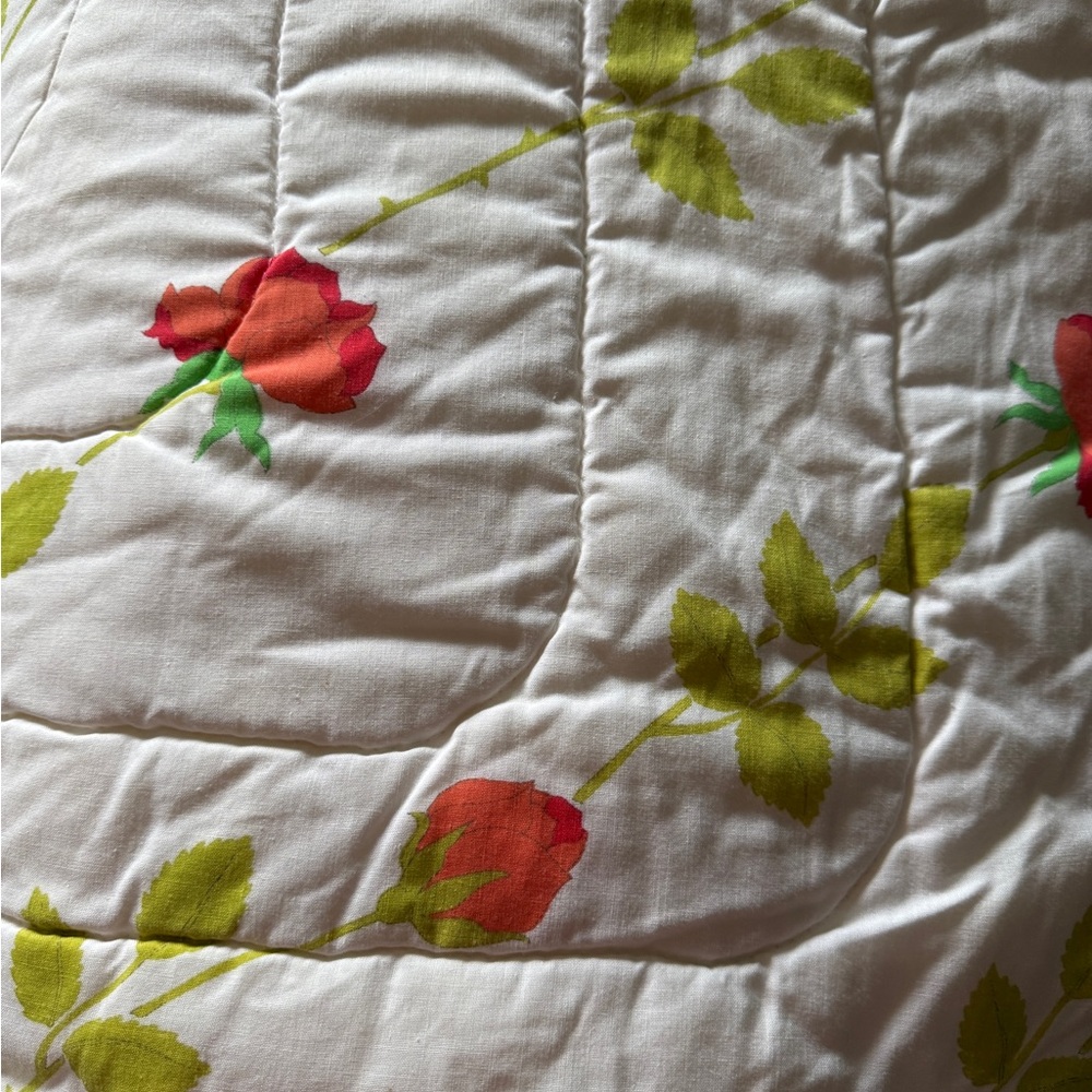 VINTAGE WAMSUTTA CHRISTIAN DIOR ROSE KING COMFORTER - Picture 6 of 12